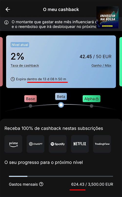 Cashback na app BYBIT