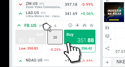 Comprar Rápido Ações (Ordem de Mercado)