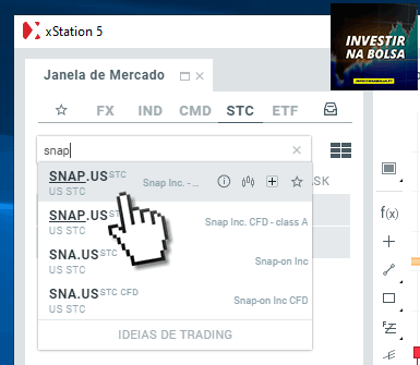 Como comprar ações SNAP