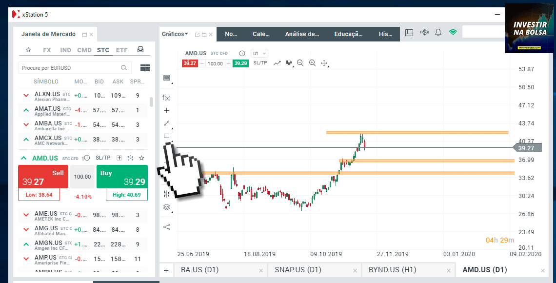 Como shortar ações na XTB