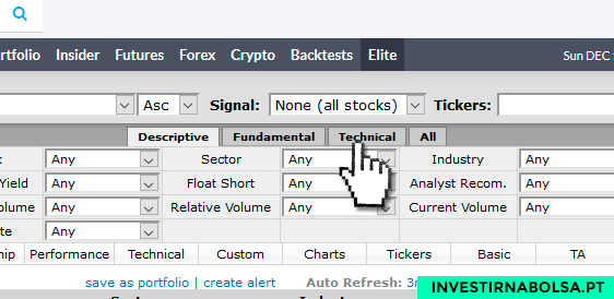 Como usar o stock screener finviz