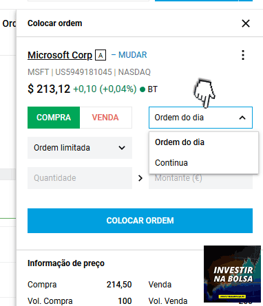 Passos para comprar ações na DEGIRO