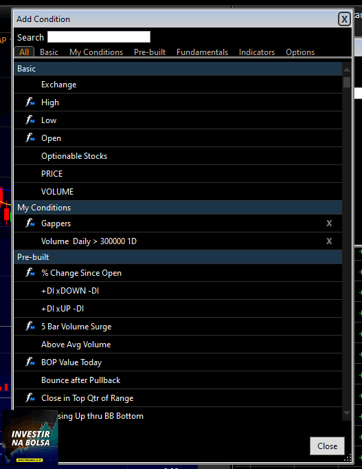 Condições da fórmula no TC2000