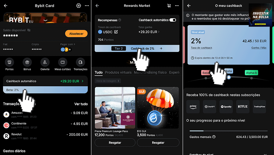 Como consultar cashback app BYBIT