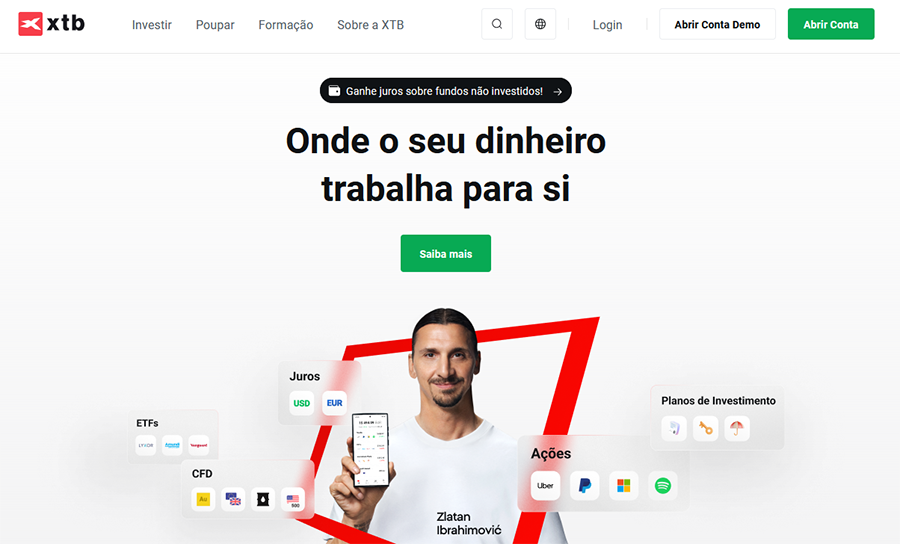 Site corretora XTB