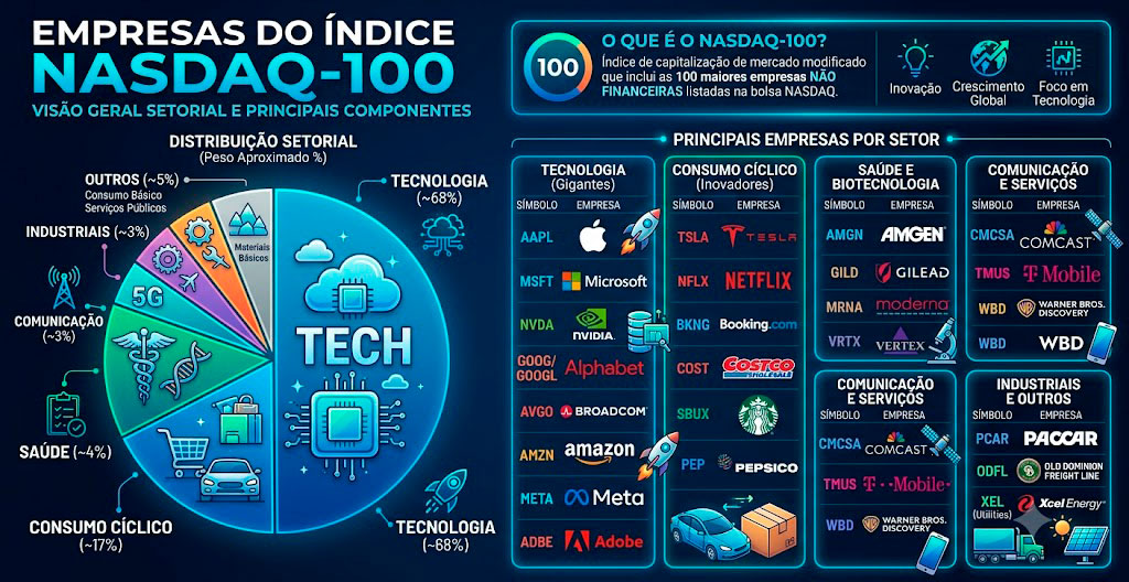 Empresas do índice NASDAQ-100