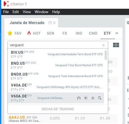 ETF Vanguard XTB