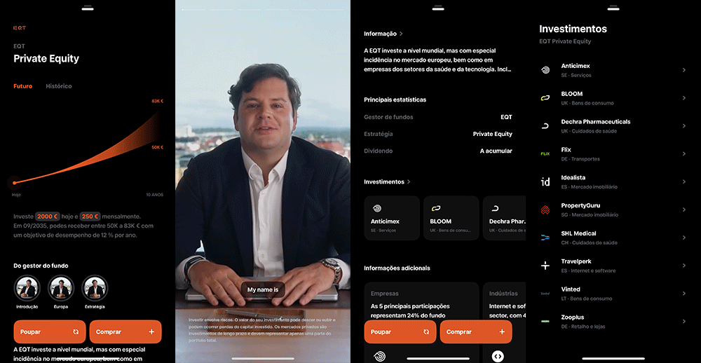Fundo EQT de Mercados Privados na Trade Republic