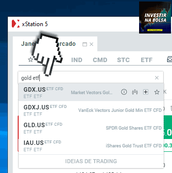 Como negociar ETFs de ouro na XTB