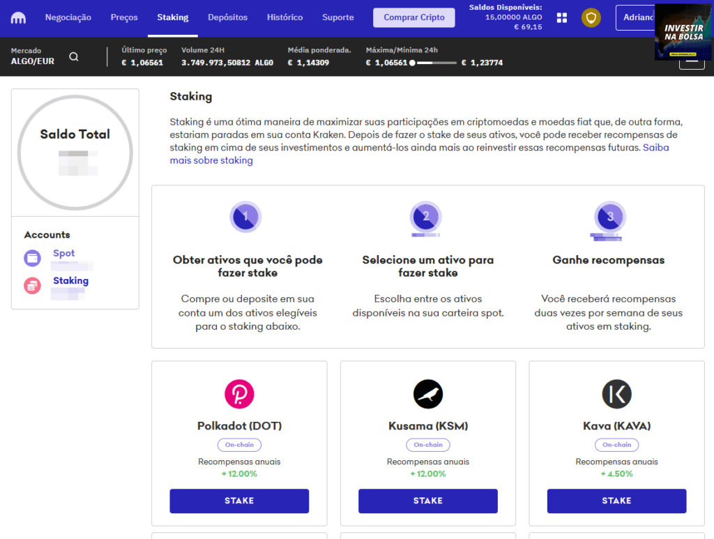 Staking na Kraken