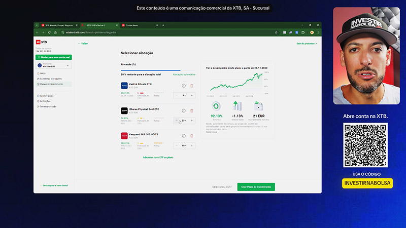 Funcionalidade 6. Planos de Investimento