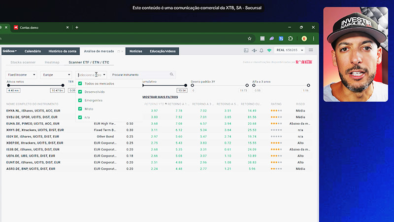 Funcionalidade 7. Scanner de Ações e ETFs